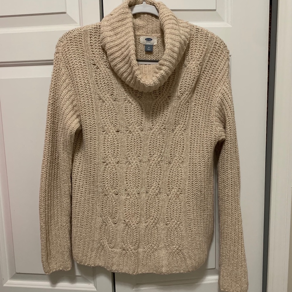 Cream cable knit sweater